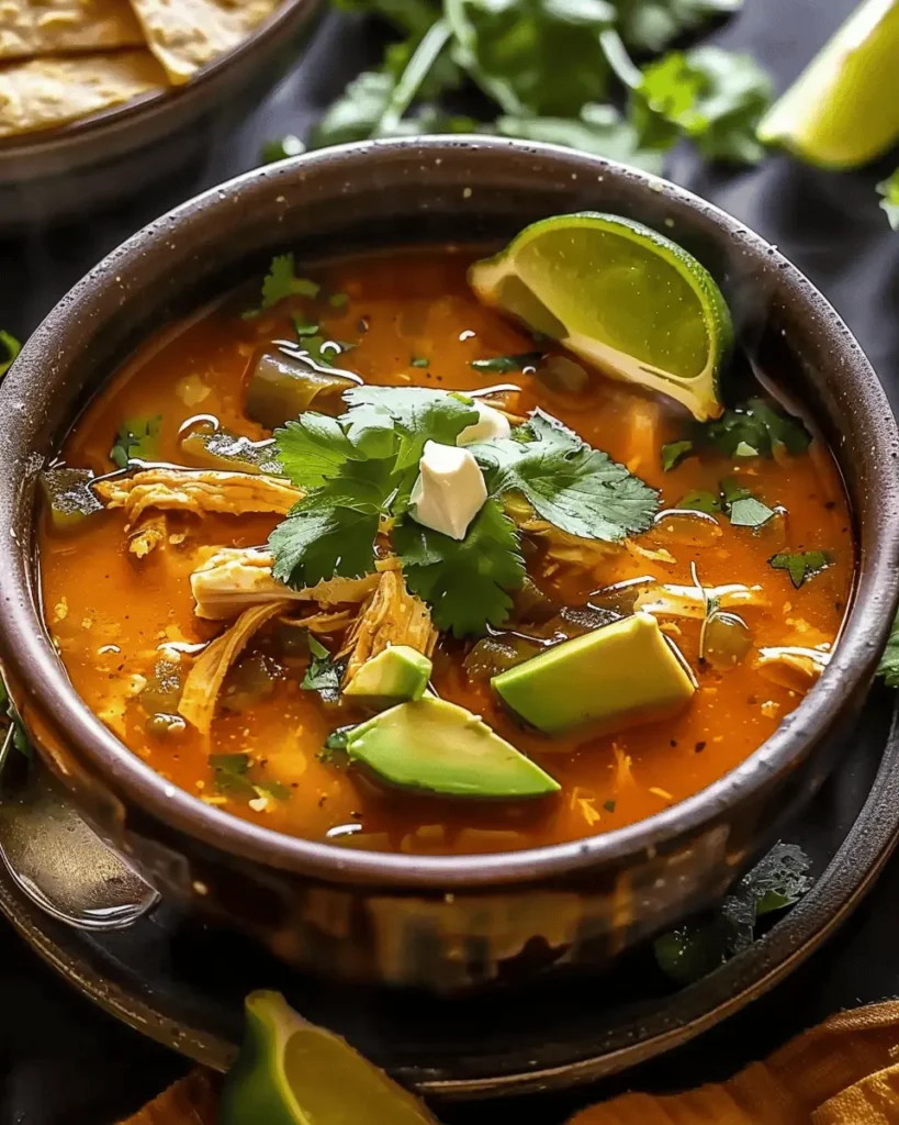 Poblano Chicken Tortilla Soup