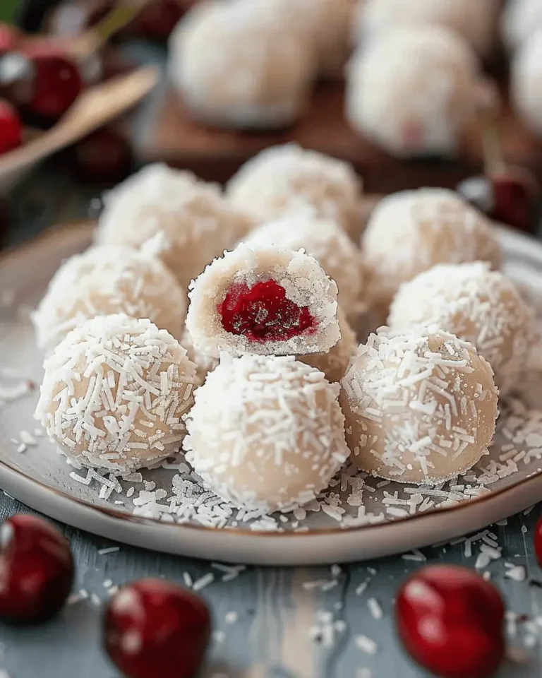 Cherry Snowball Cookies