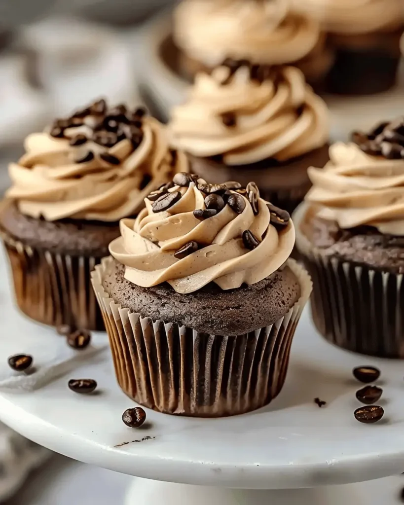 Espresso Cupcakes with Espresso Frosting