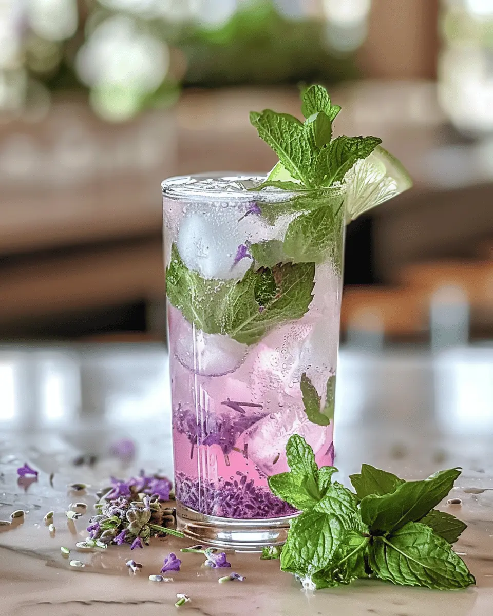 Lavender Mojito Mocktail