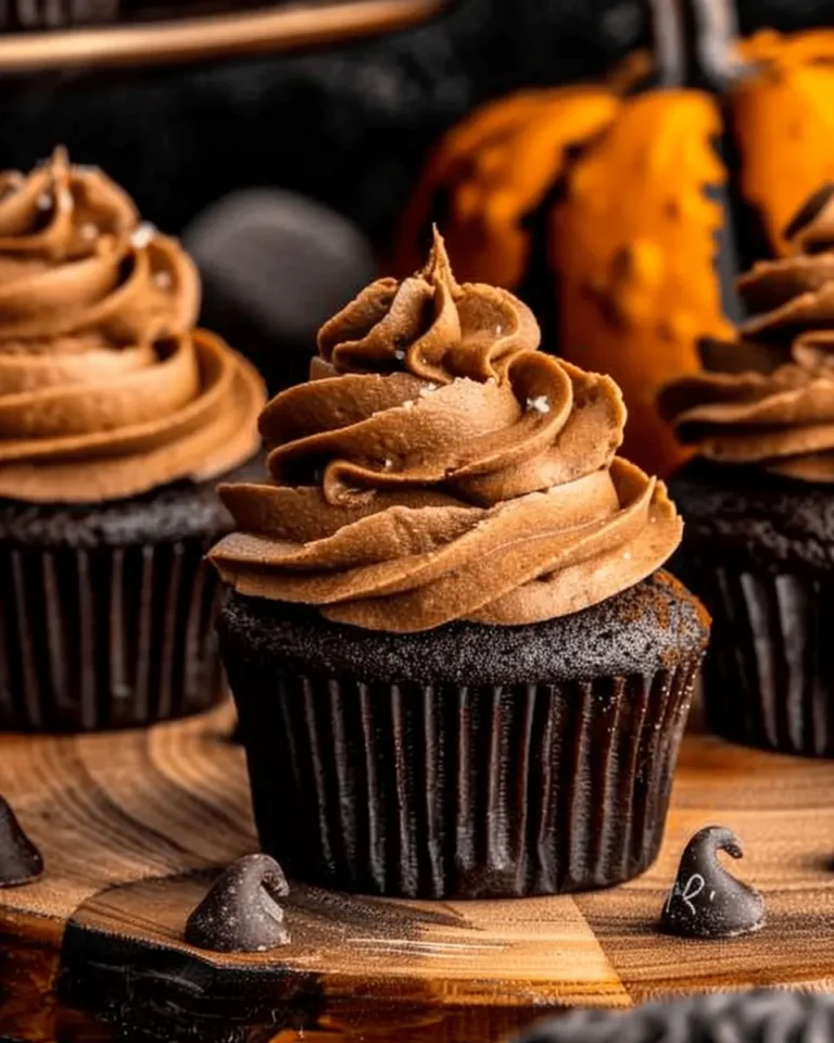 Chocolate Pumpkin Cupcakes