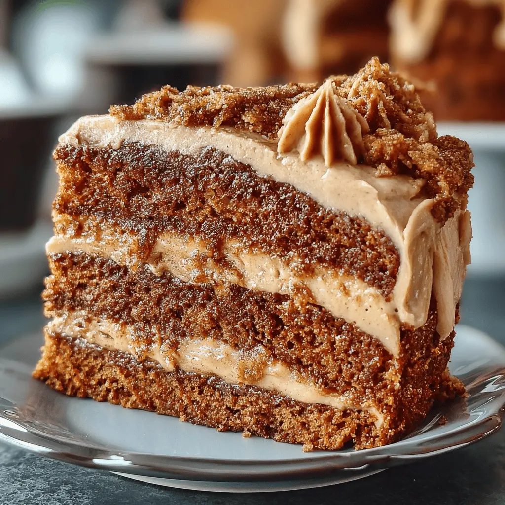 Gingerbread Cake with Cinnamon Molasses Frosting