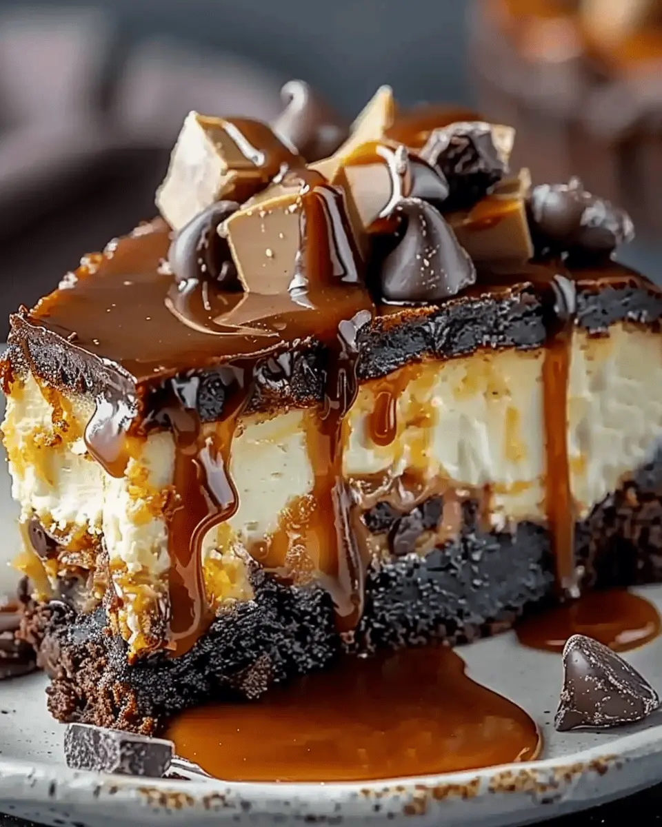 Caramel Brownie Cheesecake