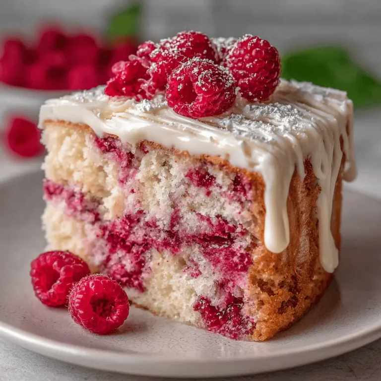 White Chocolate Raspberry Cake