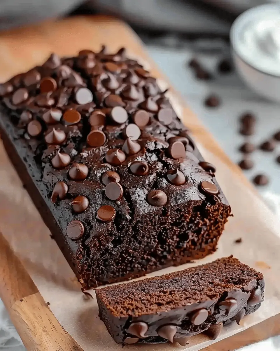 Chocolate Zucchini Bread with Sour Cream