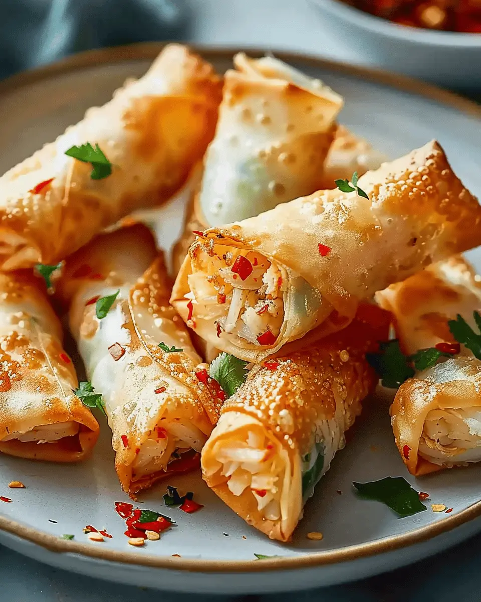 Easy Rice Paper Crab Rangoons