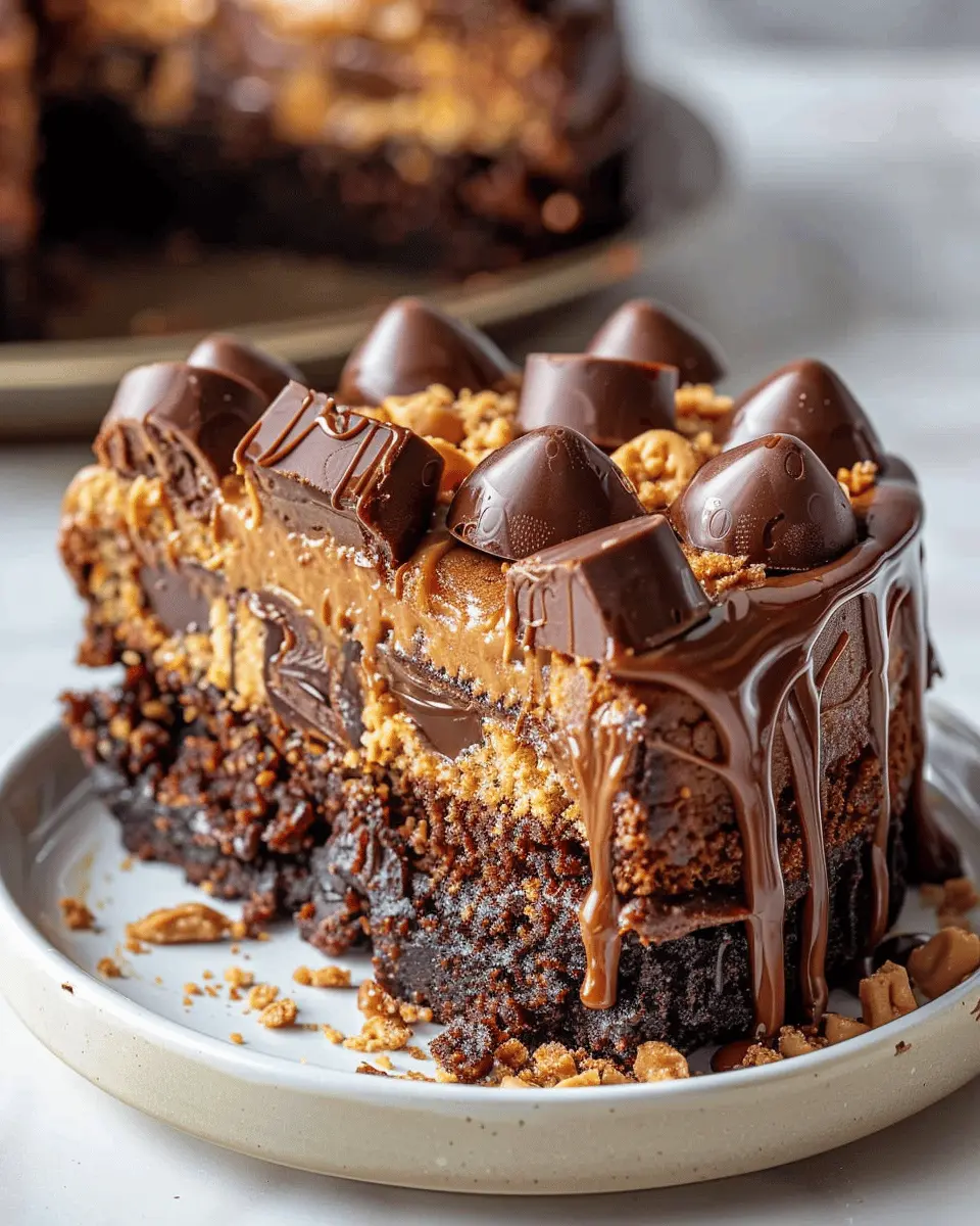 peanut butter cup dump cake
