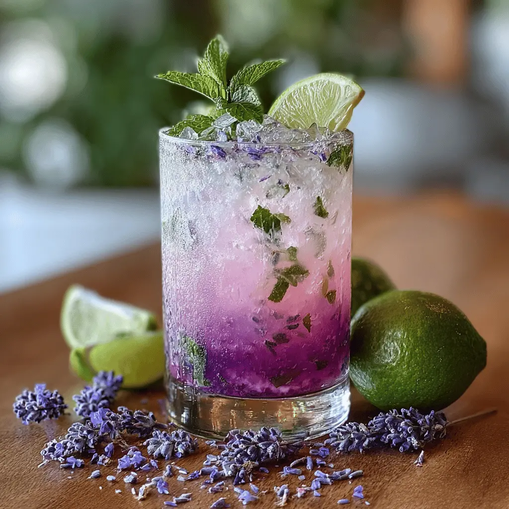 Lavender Mojito Mocktail