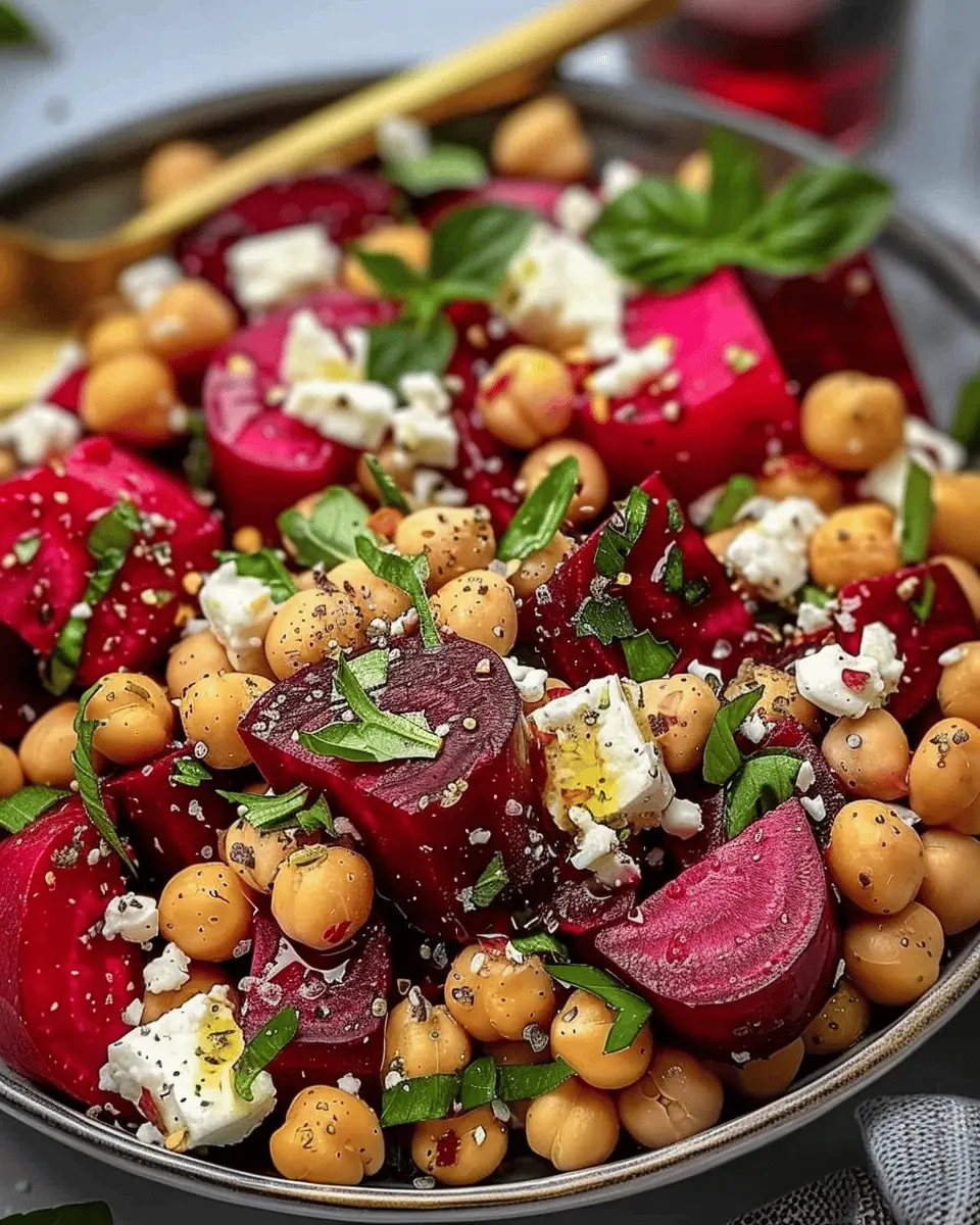 Chickpea, Beet and Feta Salad