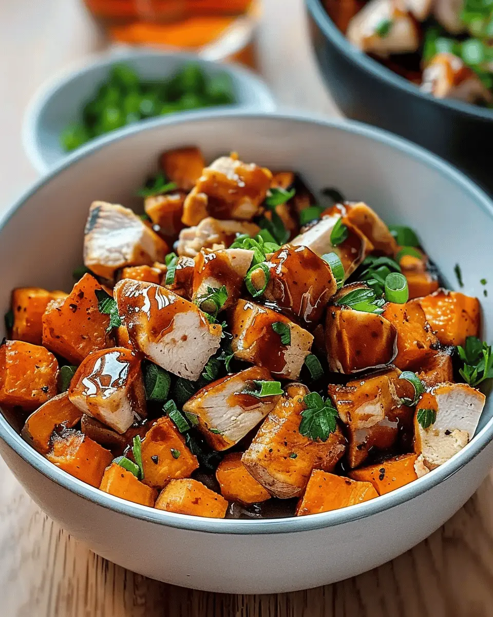 BBQ Chicken Sweet Potato Bowl
