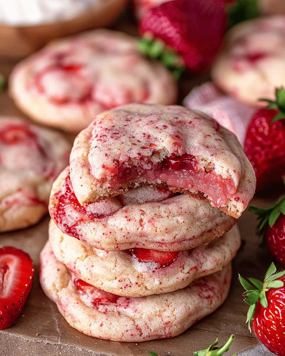 Strawberry Cheesecake Cookies