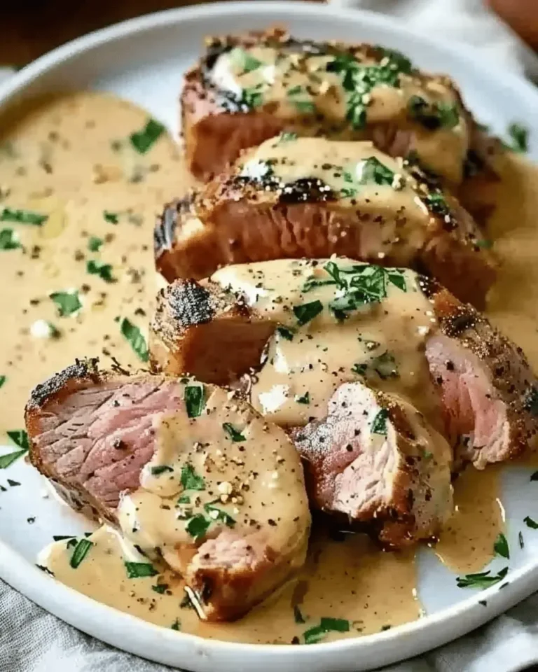 Pork Tenderloin with Dijon Cream Sauce