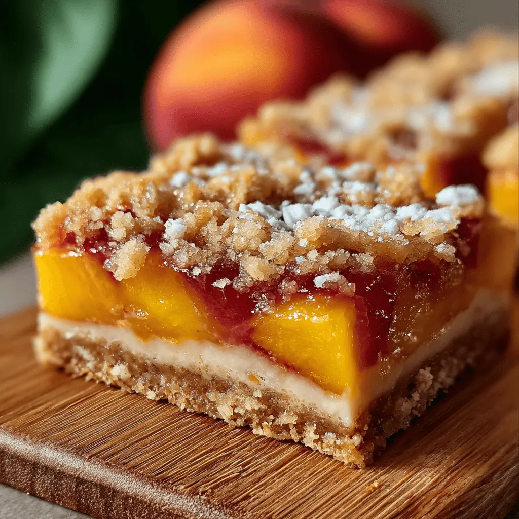 Heavenly Summer Peach Bars