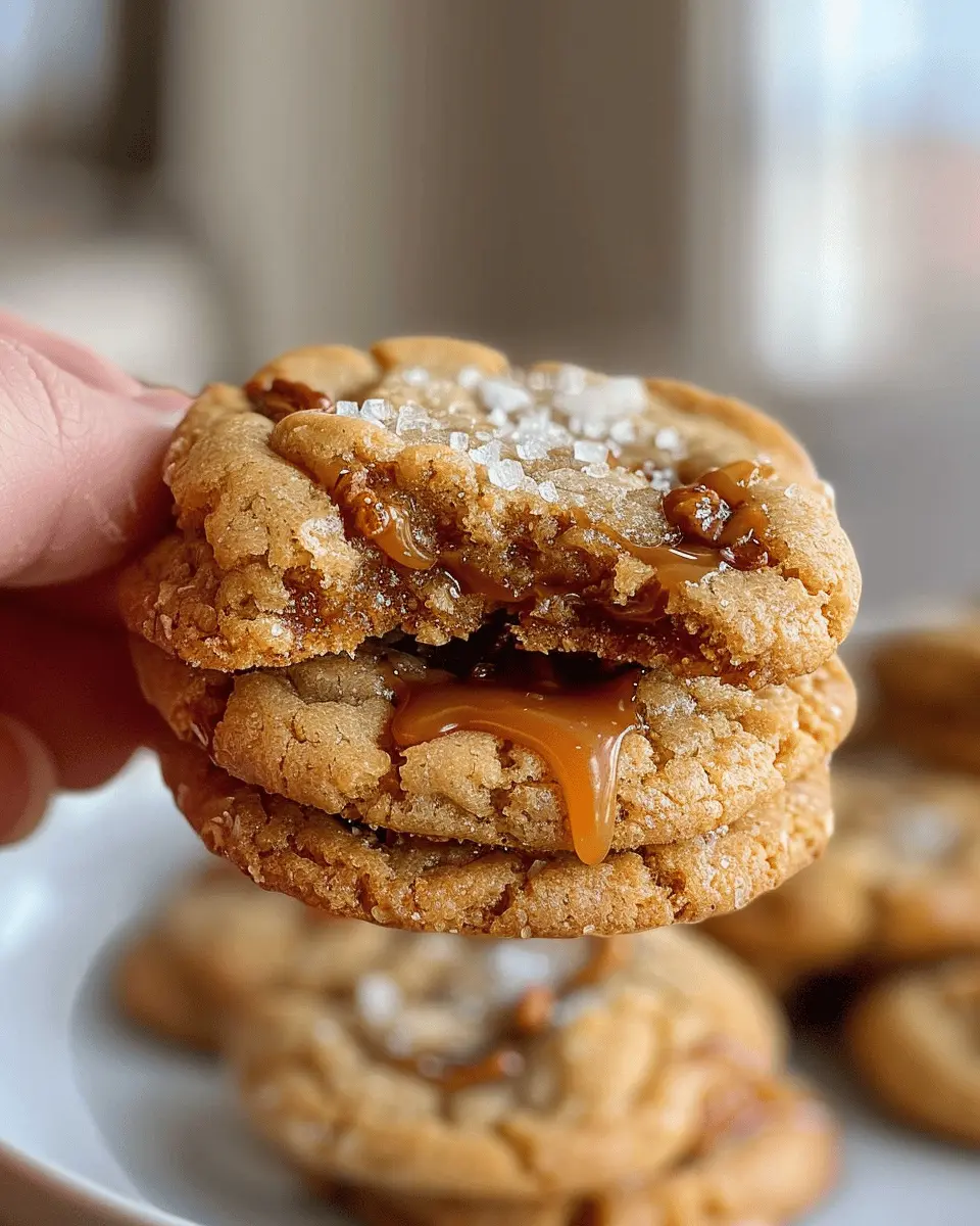 Apple Cider Caramel Cookies
