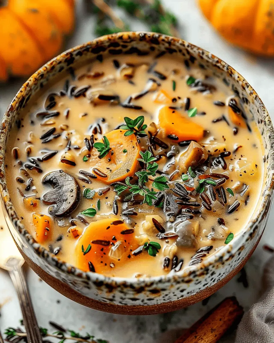 Autumn Wild Rice Soup