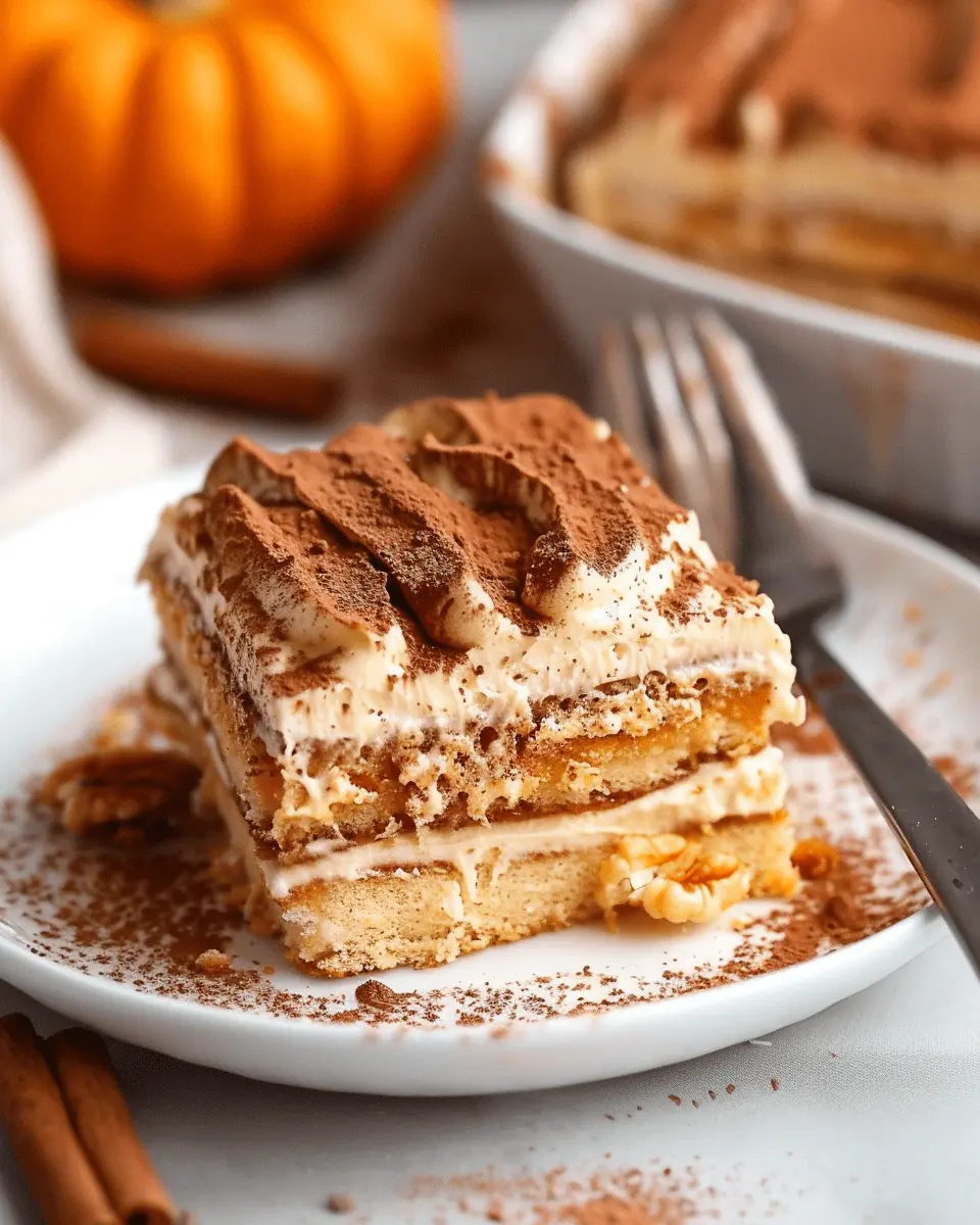 Creamy Pumpkin Tiramisu