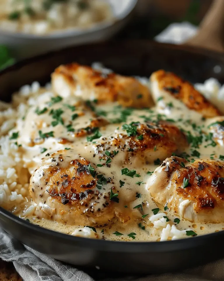 Creamy Smothered Chicken And Rice