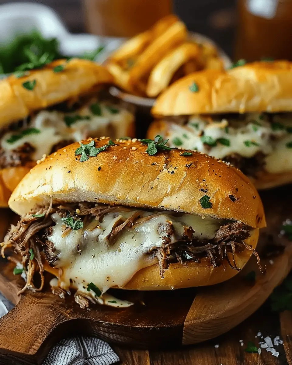 Crock Pot French Dip Sandwiches