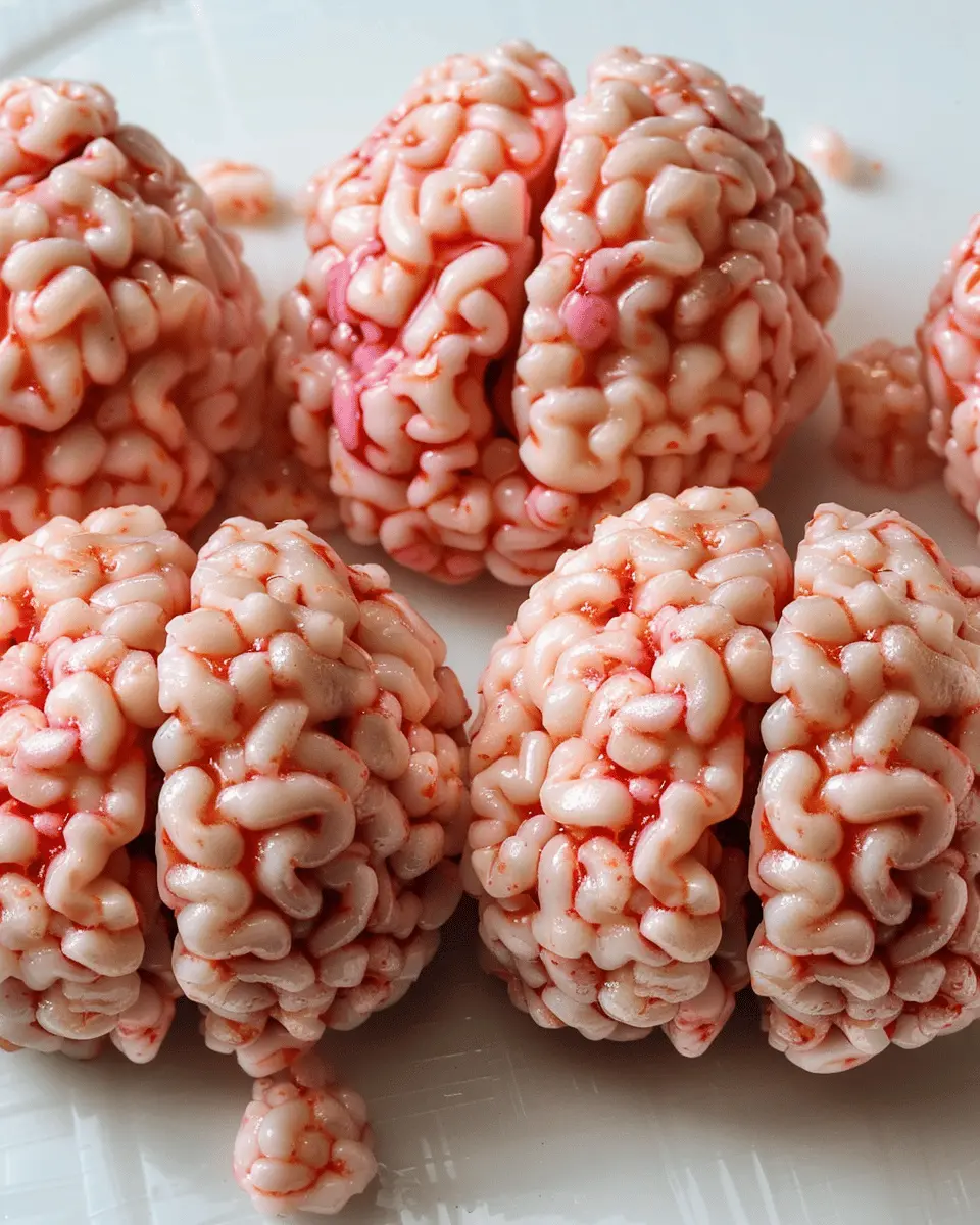 Marshmallow Rice Bubbles Halloween Brains