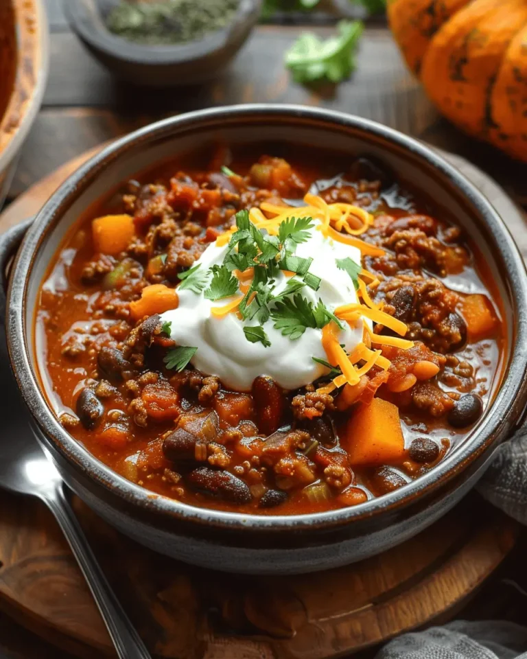 Pumpkin Chili—perfect for a Halloween dinner