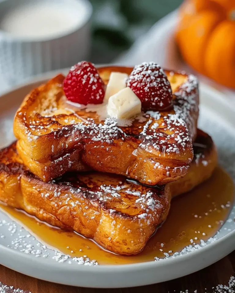 Pumpkin French Toast Breakfast