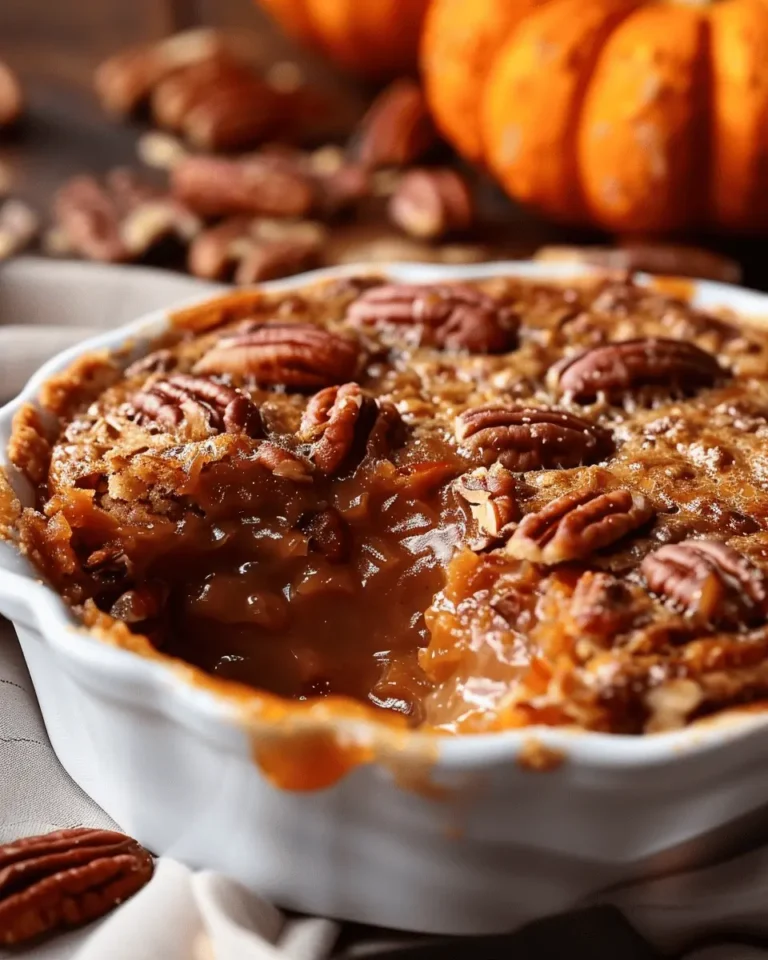 Pumpkin Pecan Cobbler