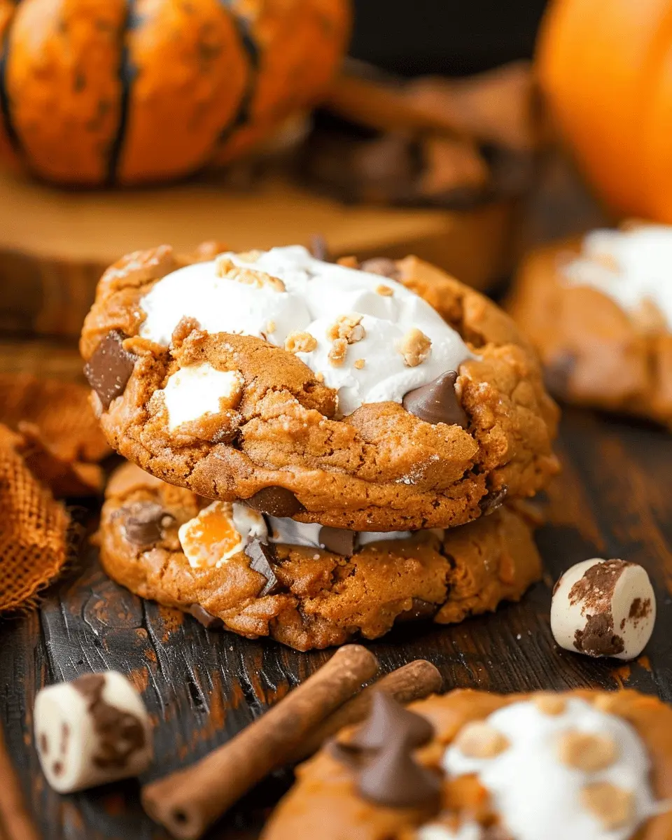 Pumpkin S’mores Cookies