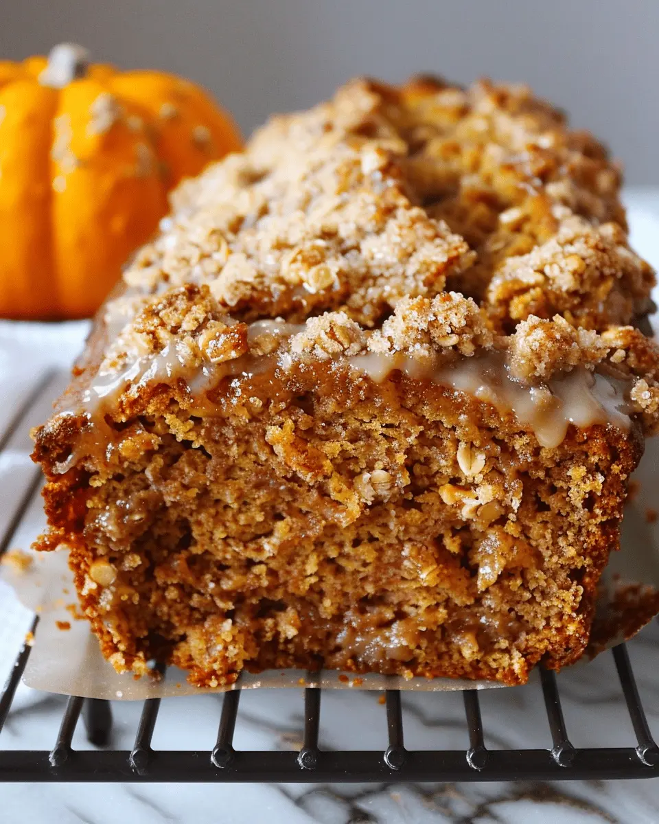 Pumpkin Streusel Bread
