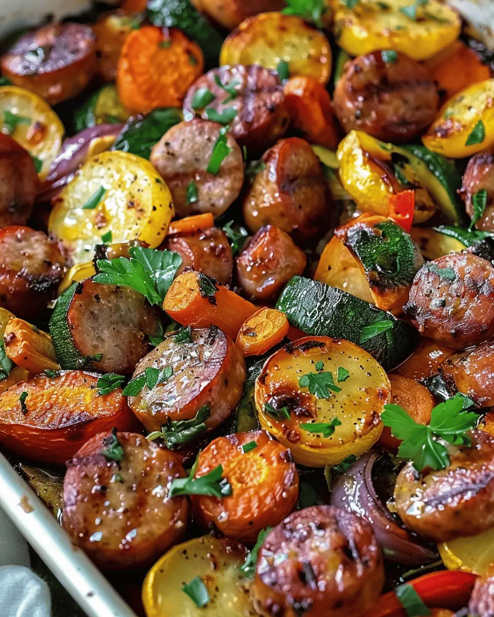 Sheet Pan Sausage & Veggies