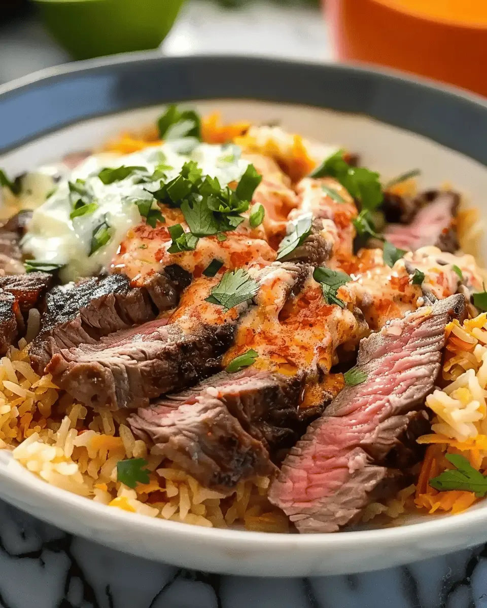 Steak Queso Rice