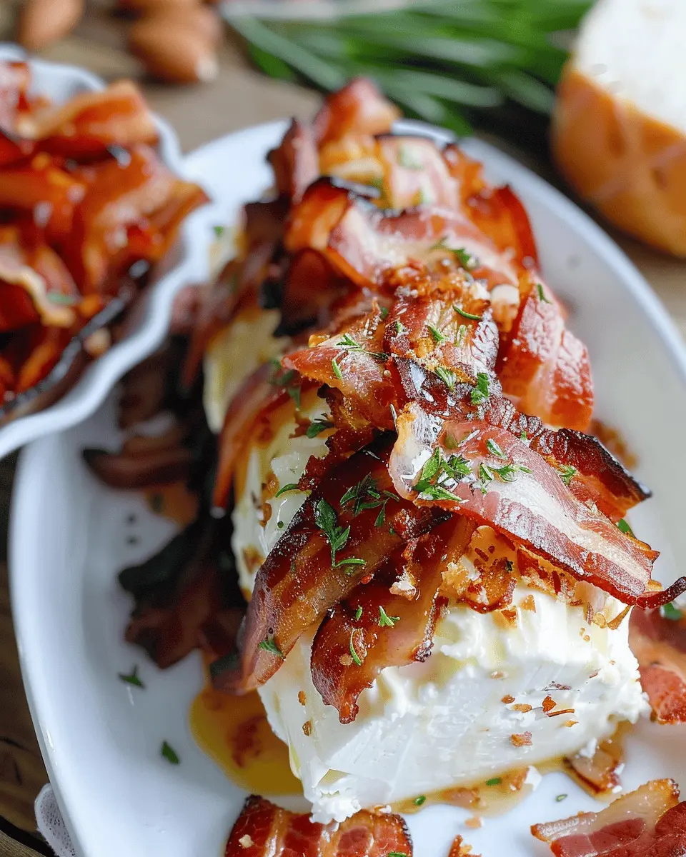 Million Dollar Bacon Goat Cheese Appetizer Log