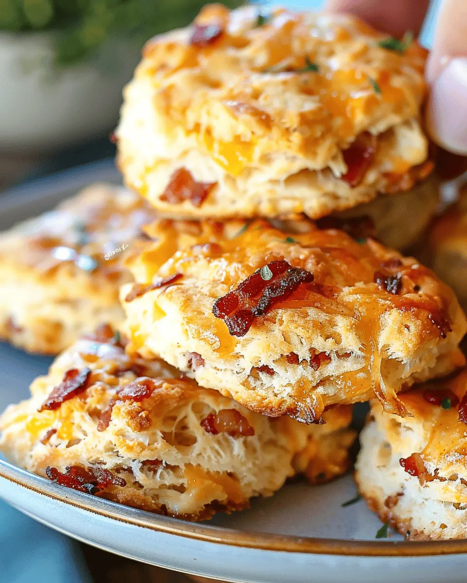 Maple Bacon Cheddar Biscuits