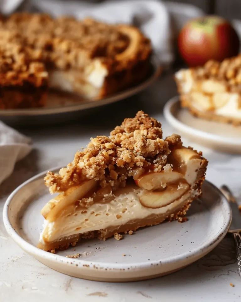 Apple Crumble Cheesecake