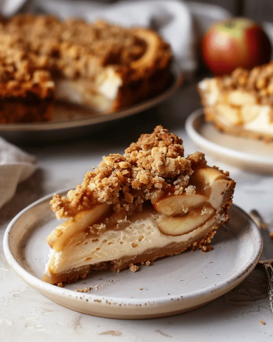 Apple Crumble Cheesecake