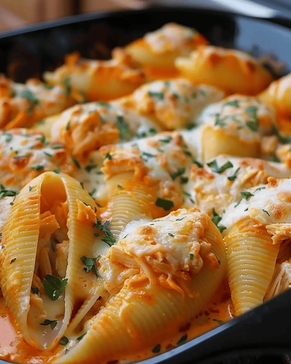 Creamy Buffalo Chicken Stuffed Shells 30 Minutes