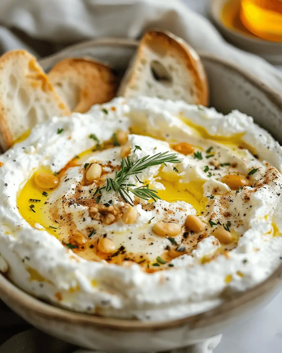 Spicy Ricotta Dip with Hot Honey