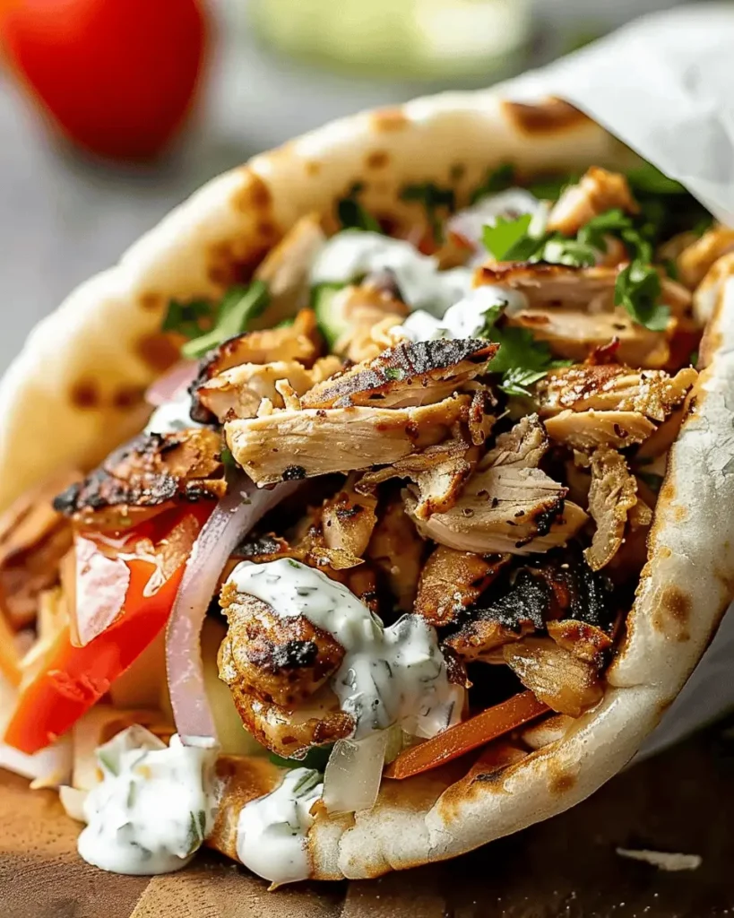 Chicken Shawarma with Garlic Sauce Recipe