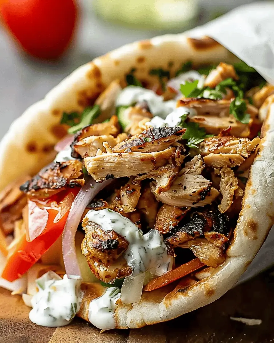 Chicken Shawarma with Garlic Sauce Recipe