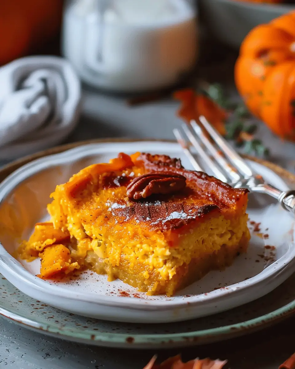 Pumpkin Cottage Cheese Bake
