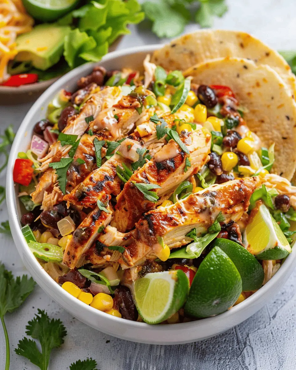 High Protein Southwest Chicken Salad