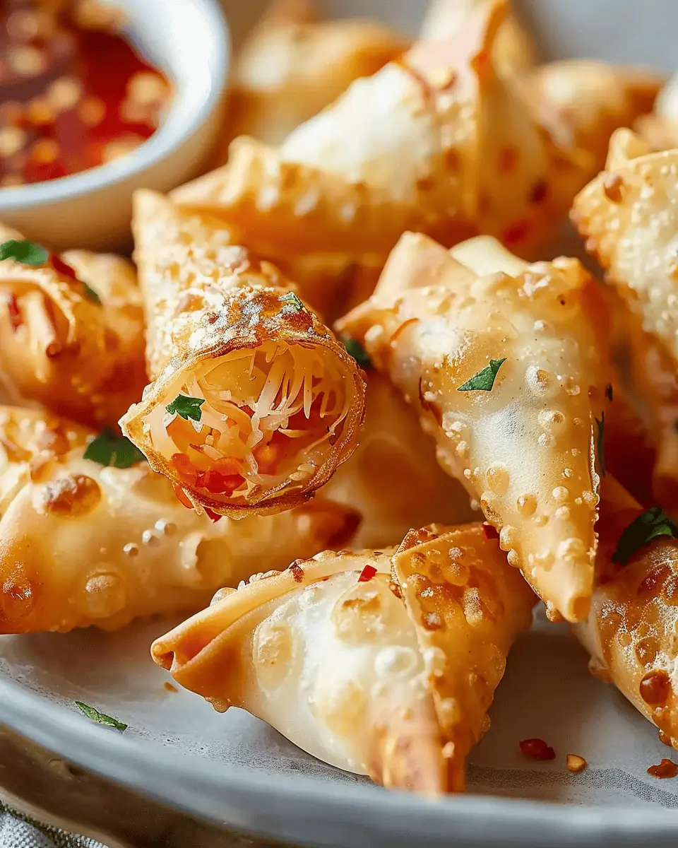 Easy Rice Paper Crab Rangoons